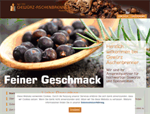 Tablet Screenshot of gewuerz-aschenbrenner.de